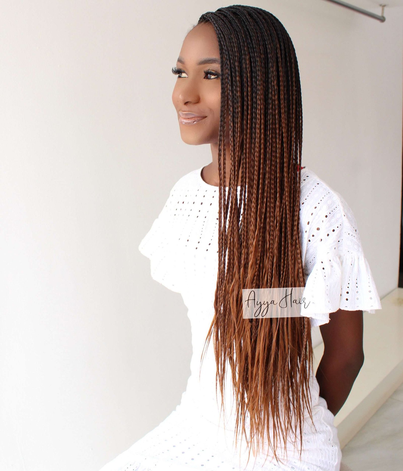 Bone Straight Braid Extension – Cinnamon Ombre - Image 2